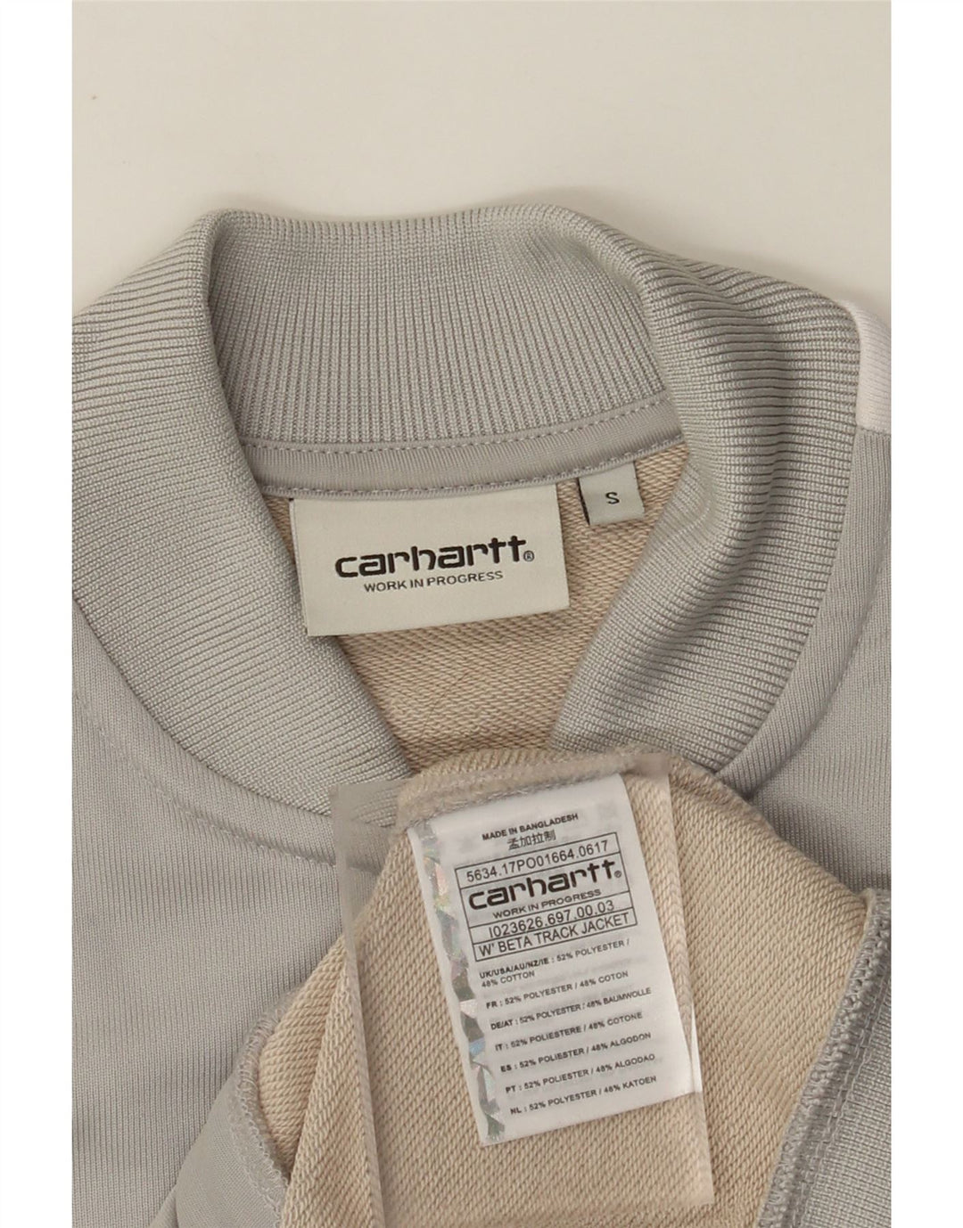 CARHARTT ženska gornja jakna trenirke UK 10 Small Grey Colourblock