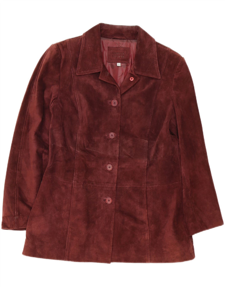 Marks & Spencer ženski sako s 5 gumba UK 14 Srednje bordo