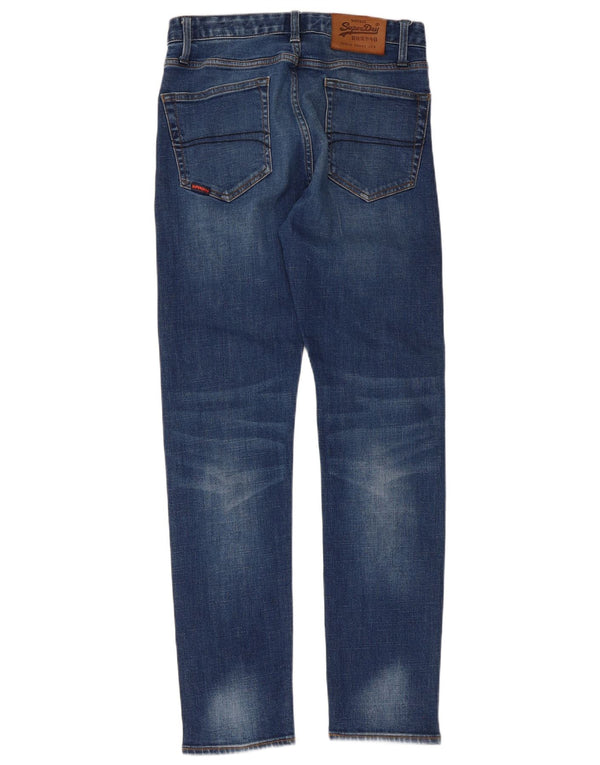 Superdry Womens Slim Jeans W30 L32 Blue Cotton