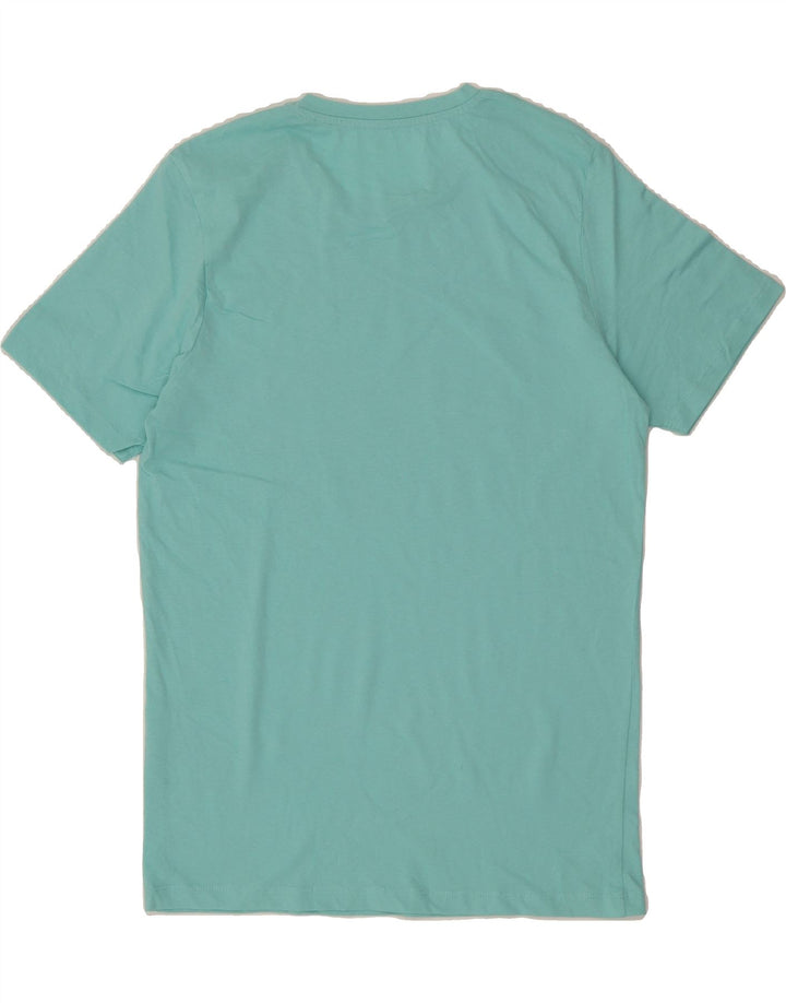 JACK & JONES Mens Graphic T-Shirt Top Medium Turquoise Cotton Vintage Jack & Jones and Second-Hand Jack & Jones from Messina Hembry 