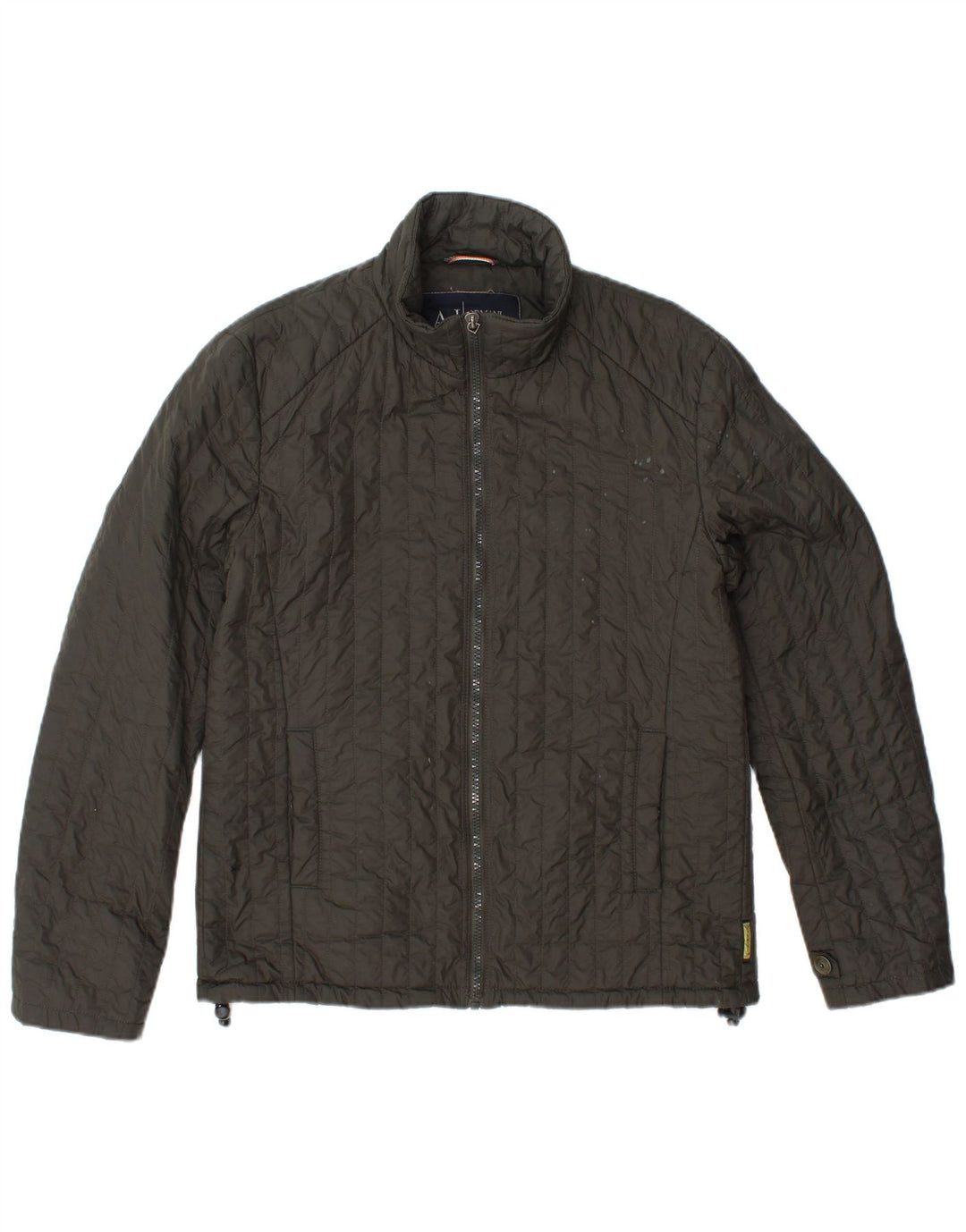 ARMANI JEANS Muška podstavljena jakna UK 36 Mali kaki poliamid