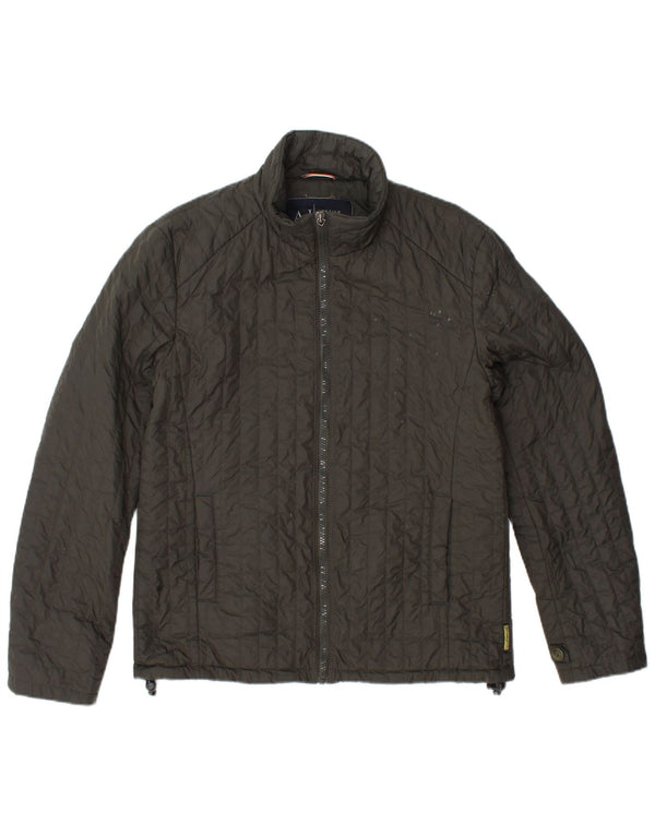 ARMANI JEANS Muška podstavljena jakna UK 36 Mali kaki poliamid