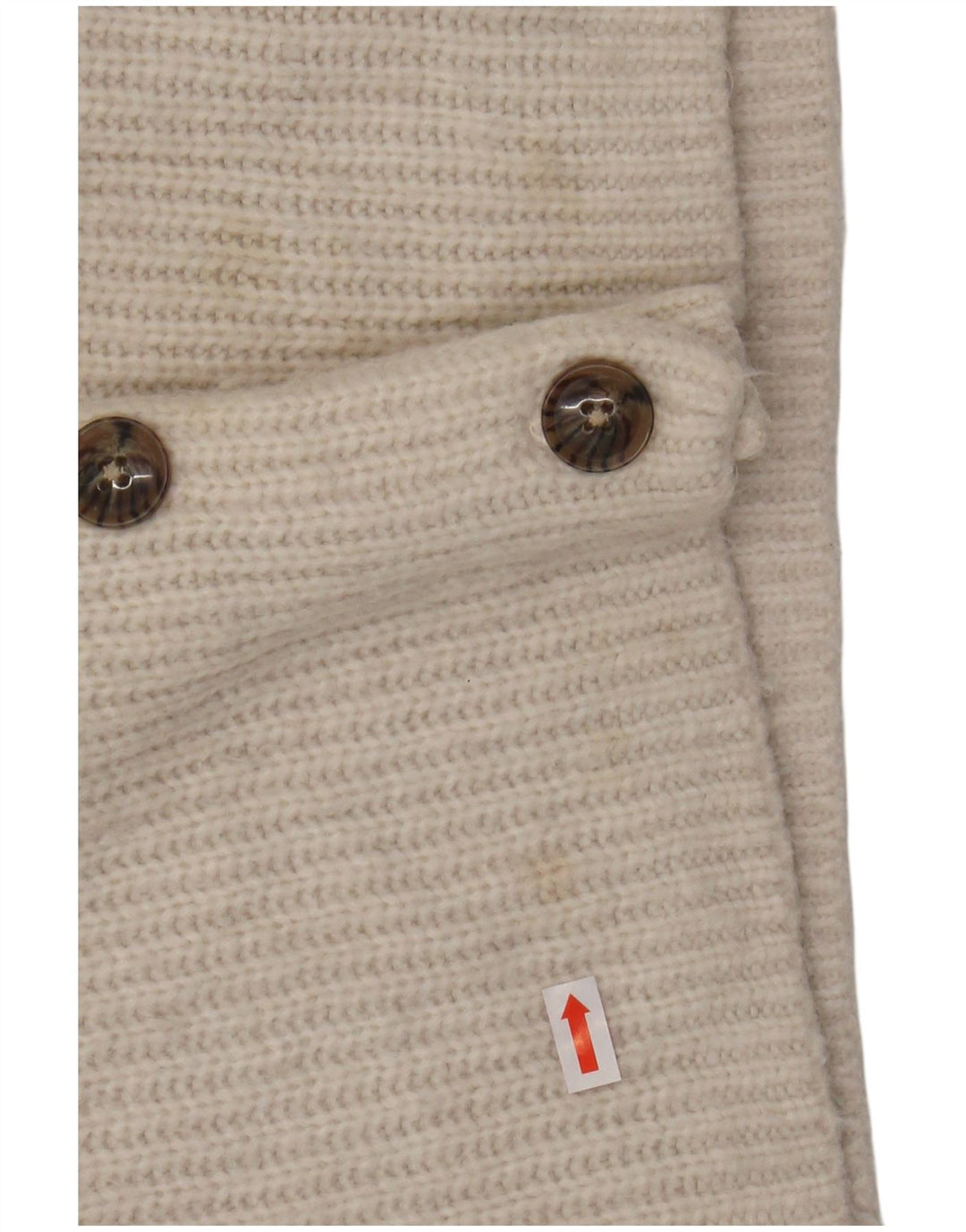 FAT FACE Ženski kratki kardigan džemper UK 10 Mali bijeli najlon