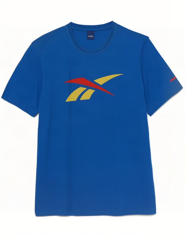 Reebok muška grafička majica kratkih rukava XL plavi pamuk