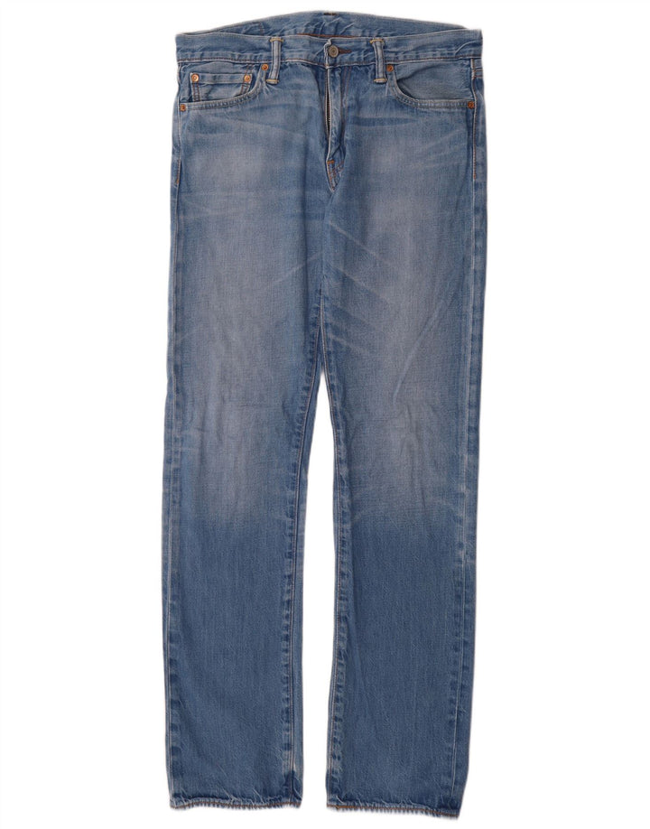 Levi's muške 504 ravne traperice W32 L34 plavi pamuk