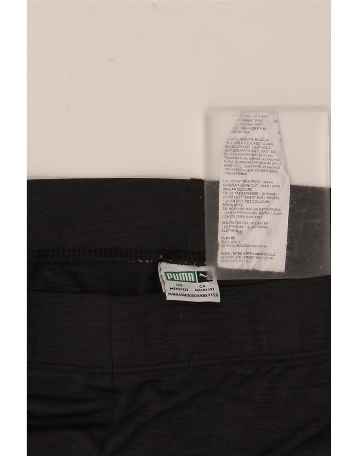 Puma tajice za djevojčice 10-11 godina srednje crne poliesterske boje