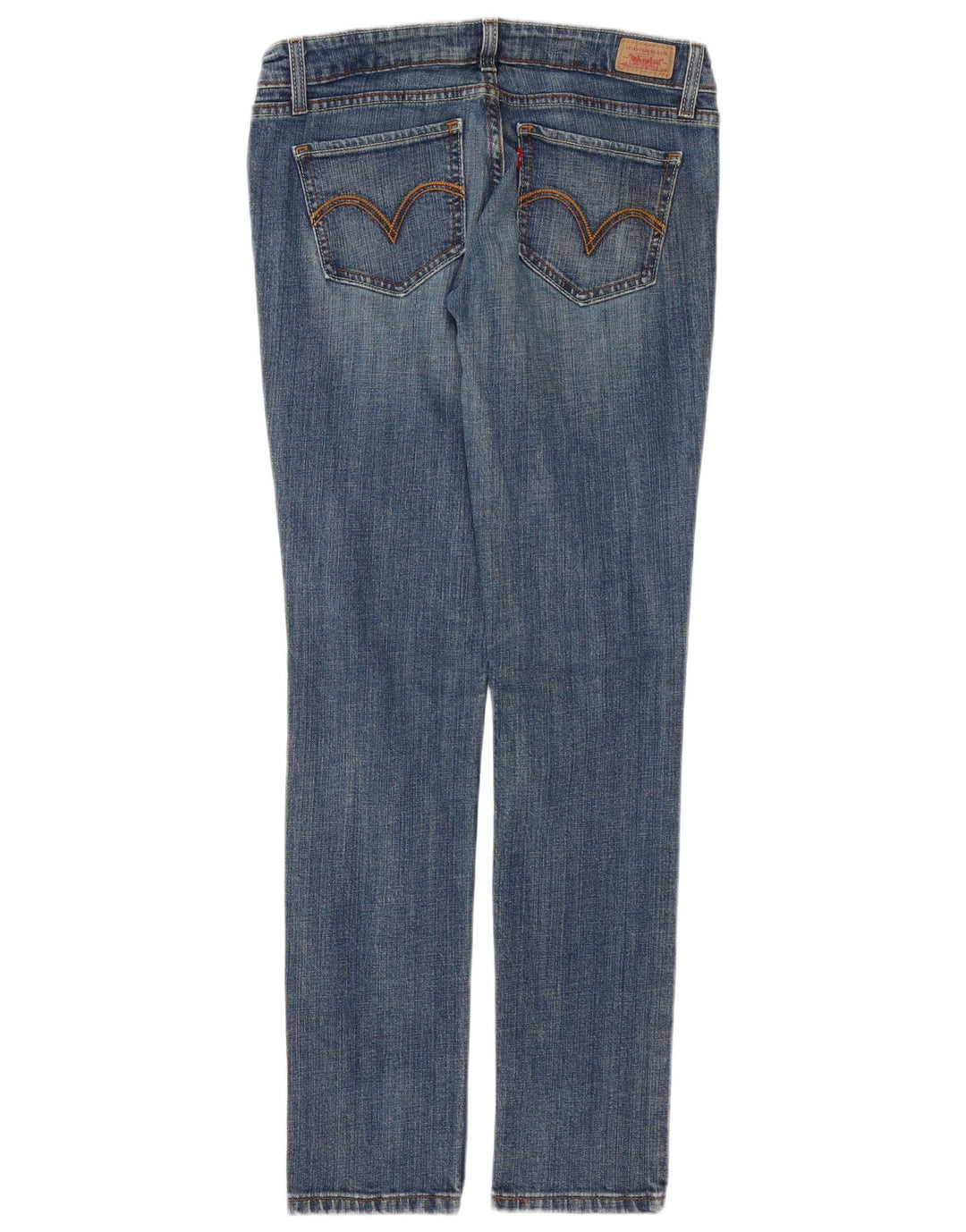 LEVI'S ženske 524 super niske uske traperice US 9 srednje W30 L28 plavi pamuk