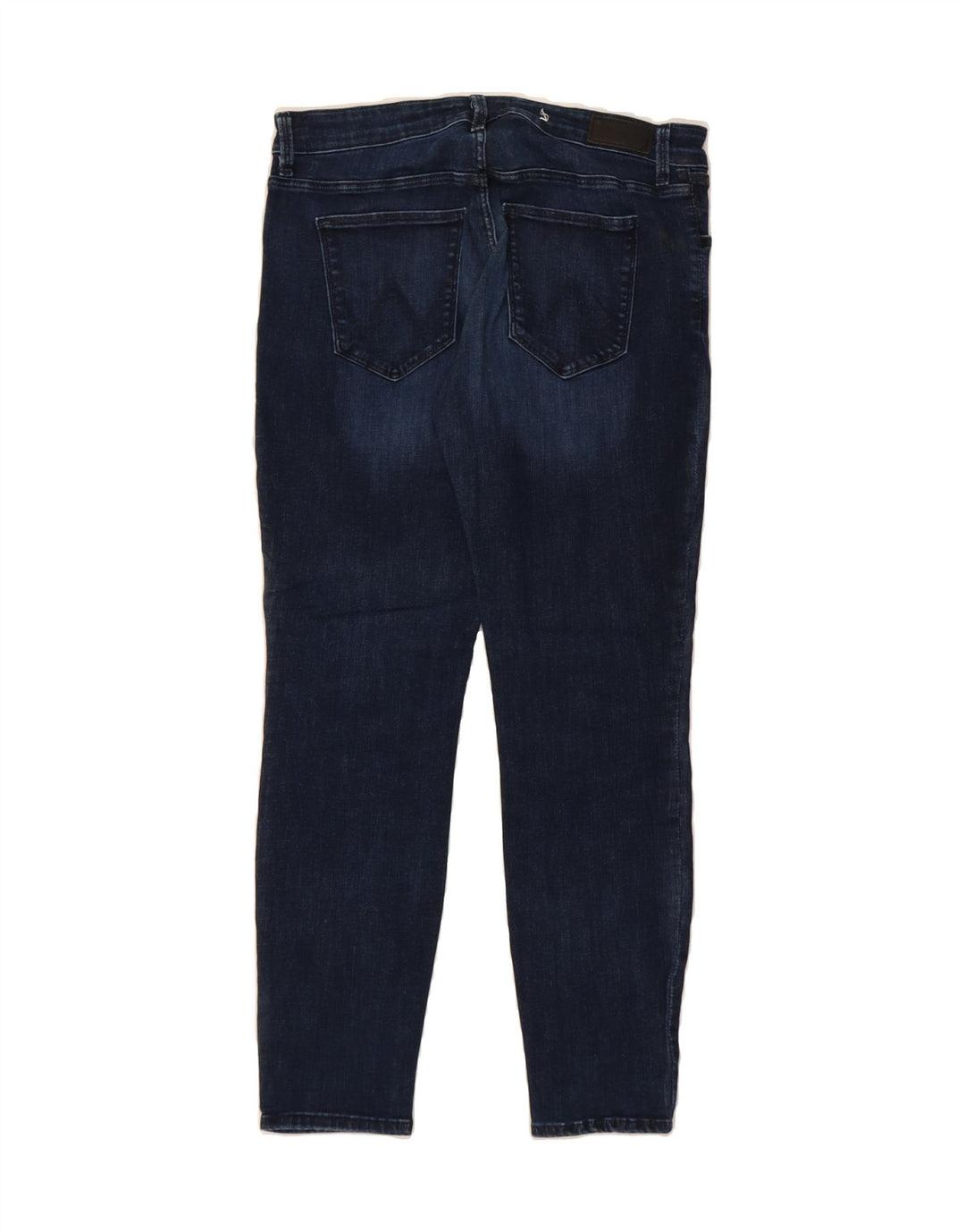 WRANGLER Womens Cropped Jeans W32 L26 Navy Blue Cotton Vintage Wrangler and Second-Hand Wrangler from Messina Hembry 
