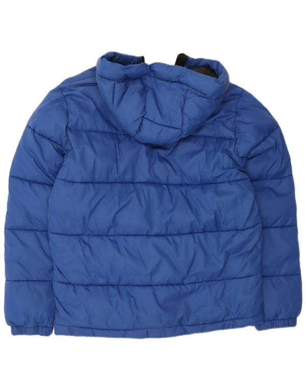 Hollister muška podstavljena jakna s kapuljačom UK 40 Large Blue Nylon