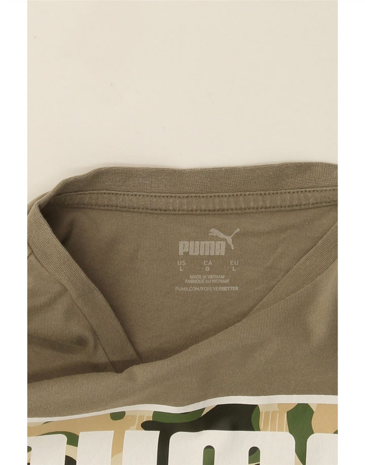 PUMA muška majica s grafičkim motivima, veliki kaki