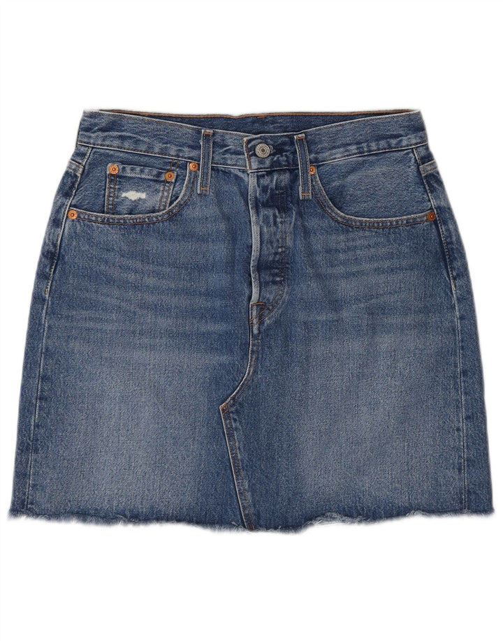 Levi's ženska traper suknja W28 srednje plavi pamuk
