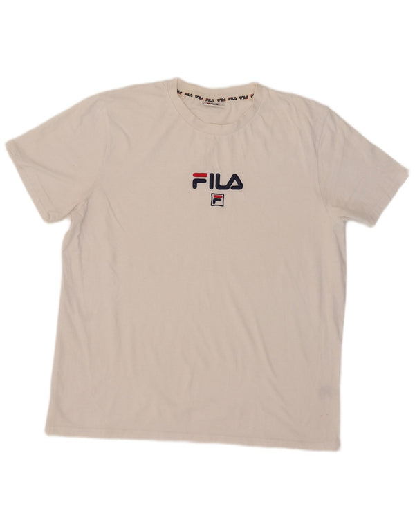 Fila muška majica s grafičkim motivima XL, bijeli pamuk