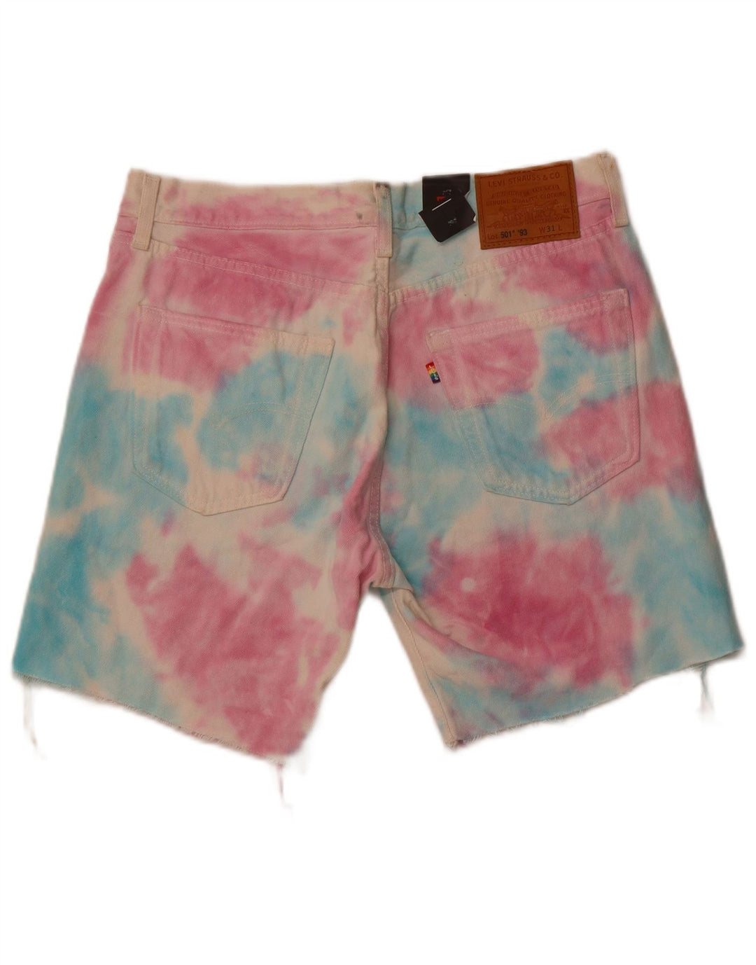 LEVI'S muške 501 traper kratke hlače W32 srednje boje Tie Dye pamuk