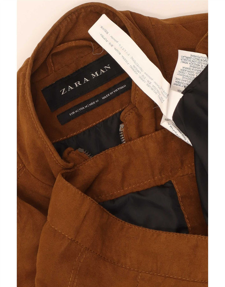 Zara muška bomber jakna UK 38 srednje smeđi poliester