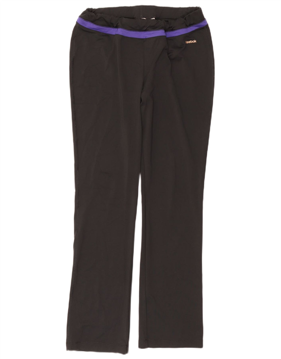 REEBOK Ženske trenirke Hlače UK 14 Veliki crni poliester