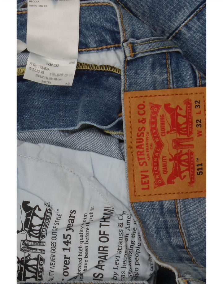 Levi's muške 511 uske traperice W32 L32 plavi pamuk