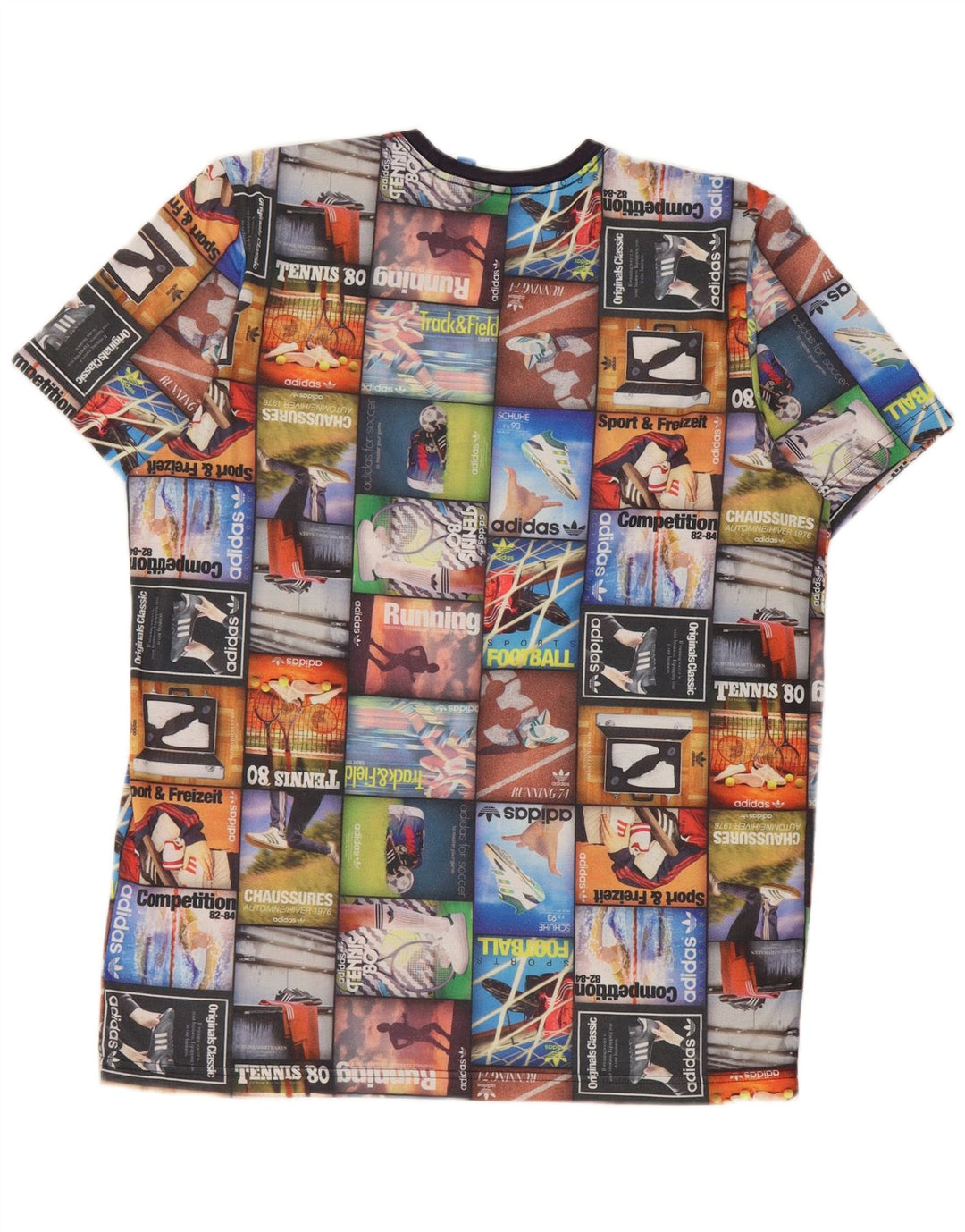 Adidas muška majica s grafičkim motivima, veliki raznobojni patchwork poliester