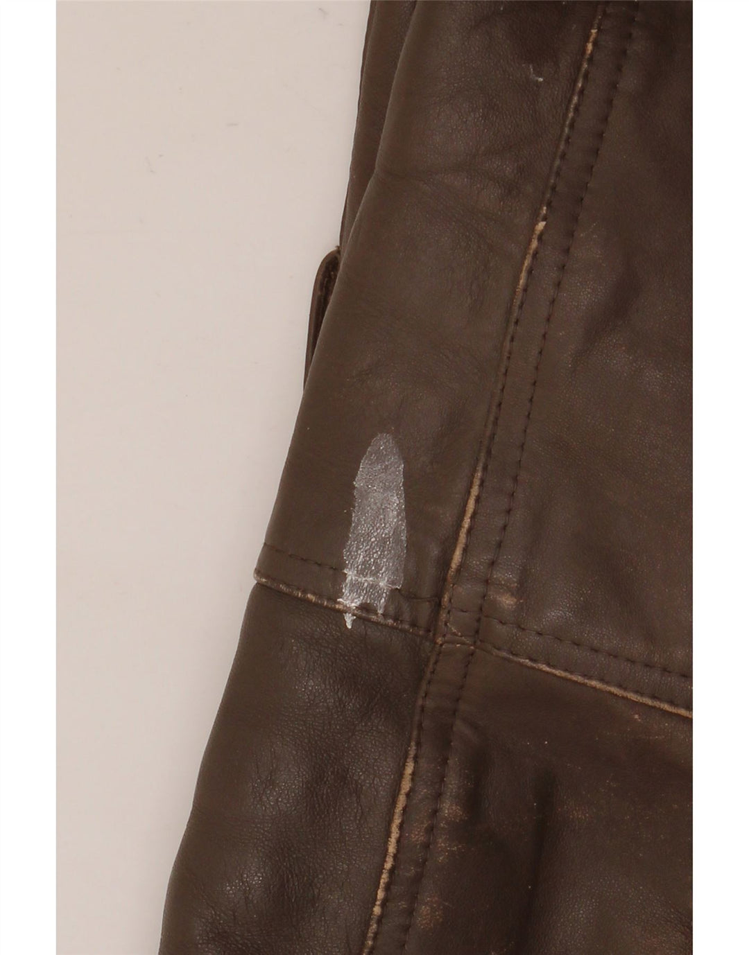 Vintage muška kožna jakna IT 52 XL smeđa koža