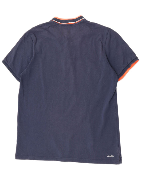 Adidas muška polo majica Climalite XL tamnoplavi pamuk u blokovima boja