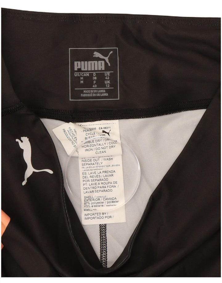 PUMA Ženske Graphic Leggings UK 12 Medium Black Colourblock Poliester