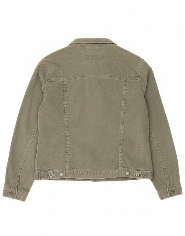 Eddie Bauer Ženska jakna od samta UK 16 Veliki zeleni pamuk