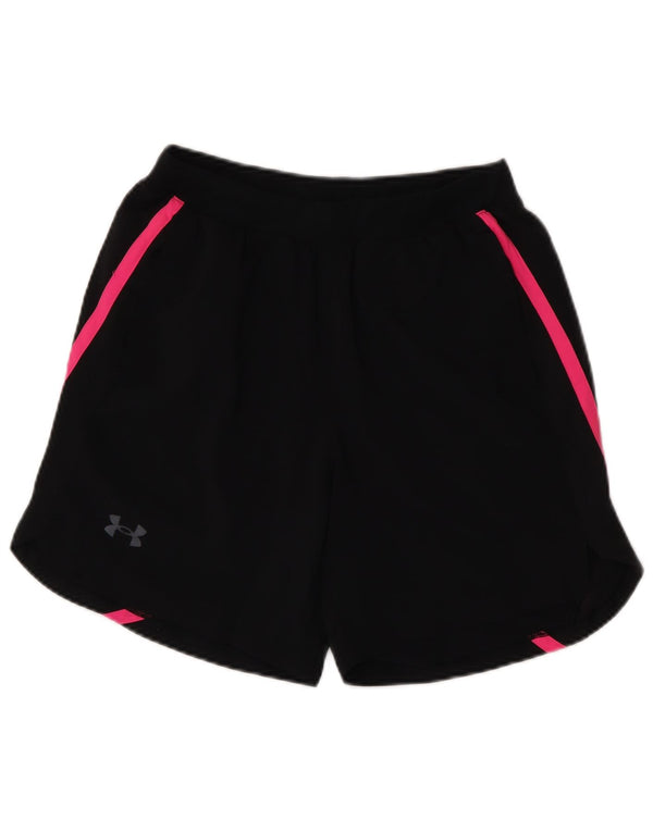 Under Armour ženske sportske kratke hlače UK 12 srednje crne sportske poliesterske hlače