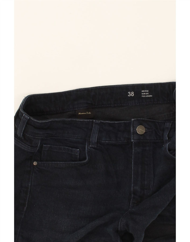 MASSIMO DUTTI Womens Mid Rise Denim Shorts EU 38 Small W30  Navy Blue Vintage Massimo Dutti and Second-Hand Massimo Dutti from Messina Hembry 