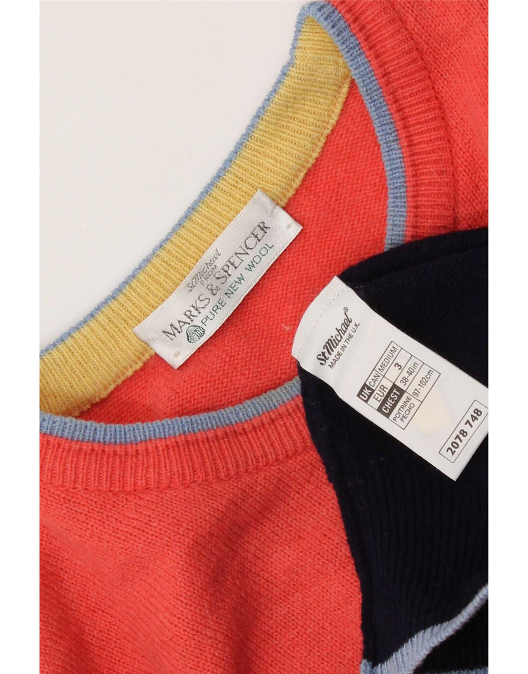 Marks & Spencer muški džemper s okruglim izrezom za golf srednje boje