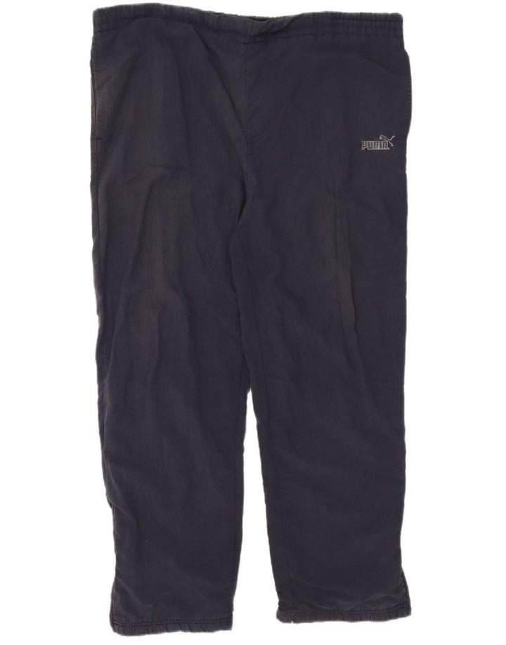 Puma muške hlače za trenirku Large Navy Blue Nylon