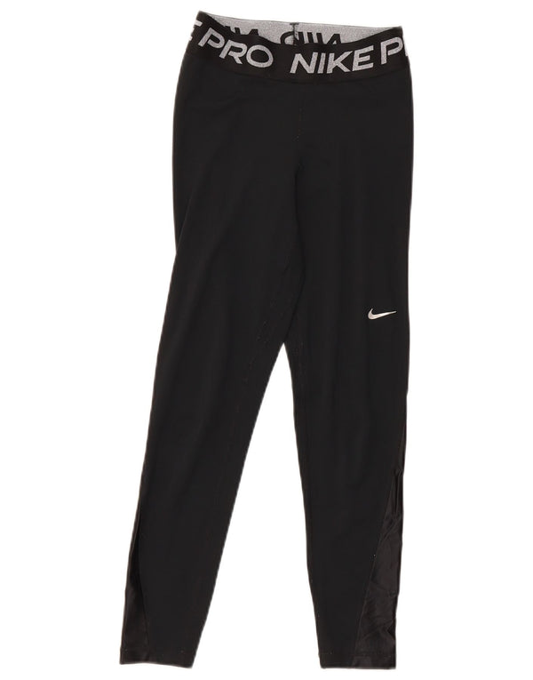 Nike Ženske Dri Fit Graphic Leggings UK 6 XS crni poliester