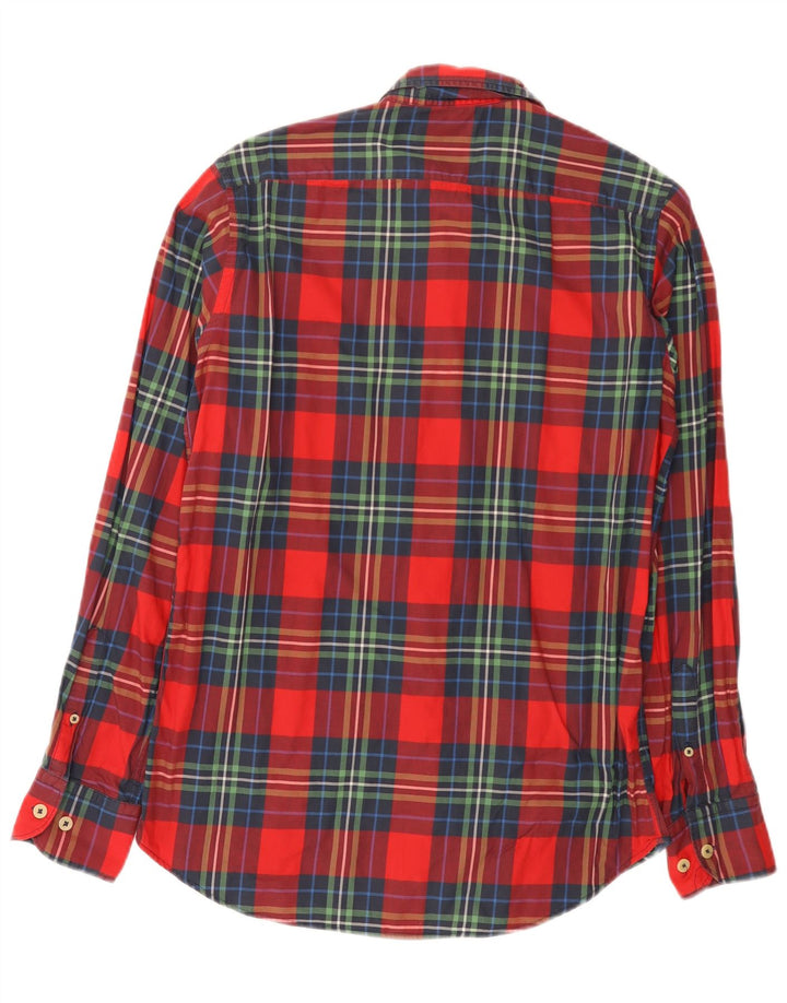 Massimo Dutti Mens Casual Fit Shirt Medium Red Check