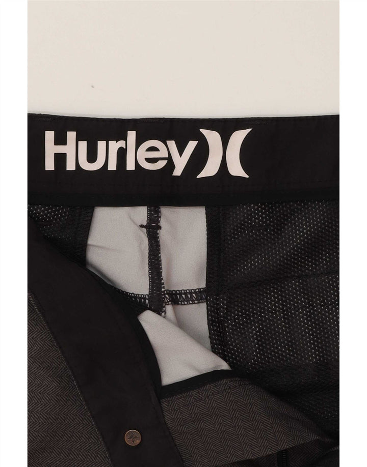 Muške kratke hlače Hurley Chino W33 srednje sivi geometrijski poliester