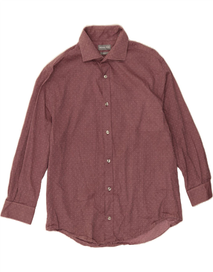 MICHAEL KORS Mens Slim Fit Shirt Size 15 1/2 Medium Pink Spotted Vintage Michael Kors and Second-Hand Michael Kors from Messina Hembry 