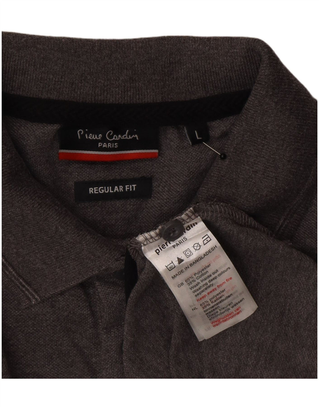 Pierre Cardin muška polo majica standardnog kroja veliki sivi poliester u boji