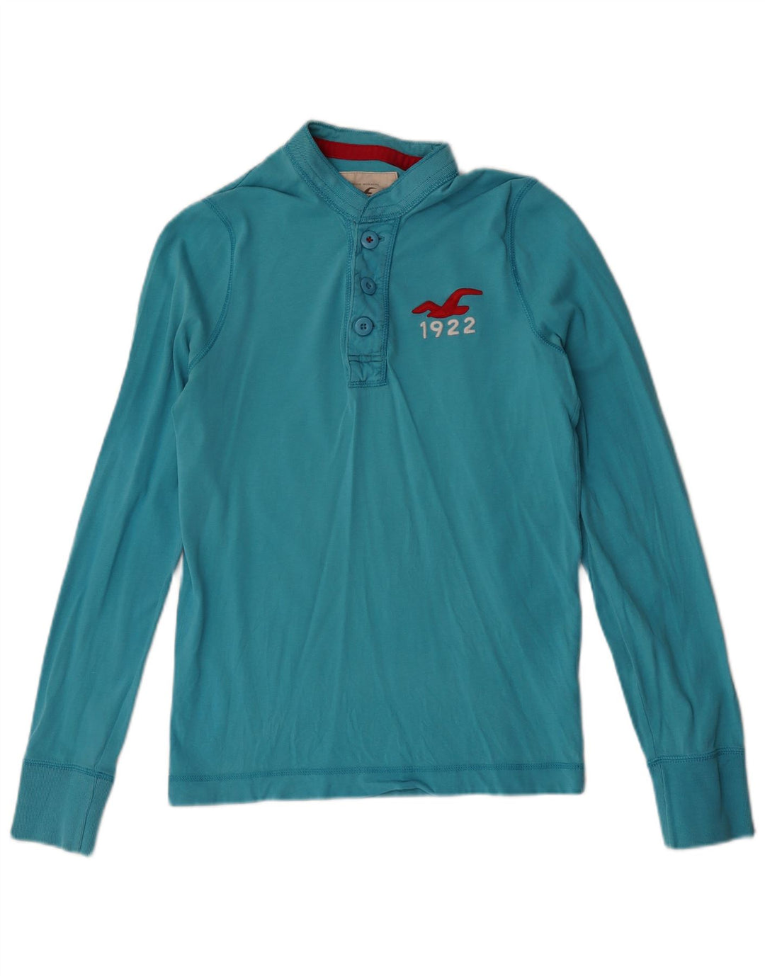 Hollister ženska majica dugih rukava UK 10, mali plavi pamuk