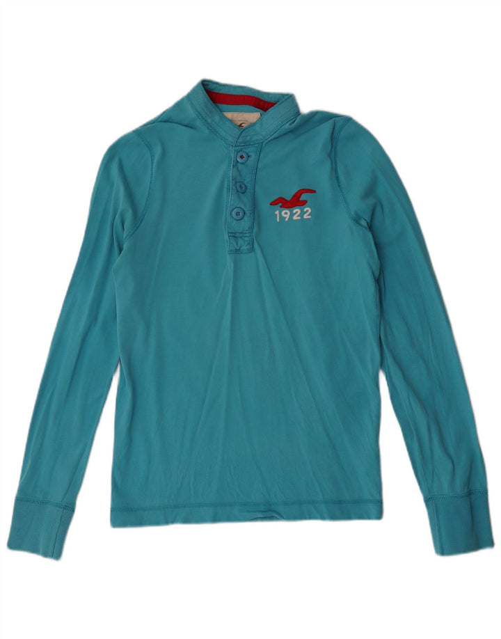 Hollister ženska majica dugih rukava UK 10, mali plavi pamuk