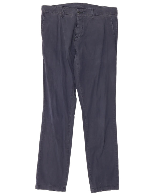 Carhartt muške uske chino hlače W34 L34 tamnoplavi pamuk