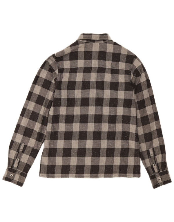 Flanelska majica Timberland za dječake 13-14 godina Mala siva pamuk od ginghama