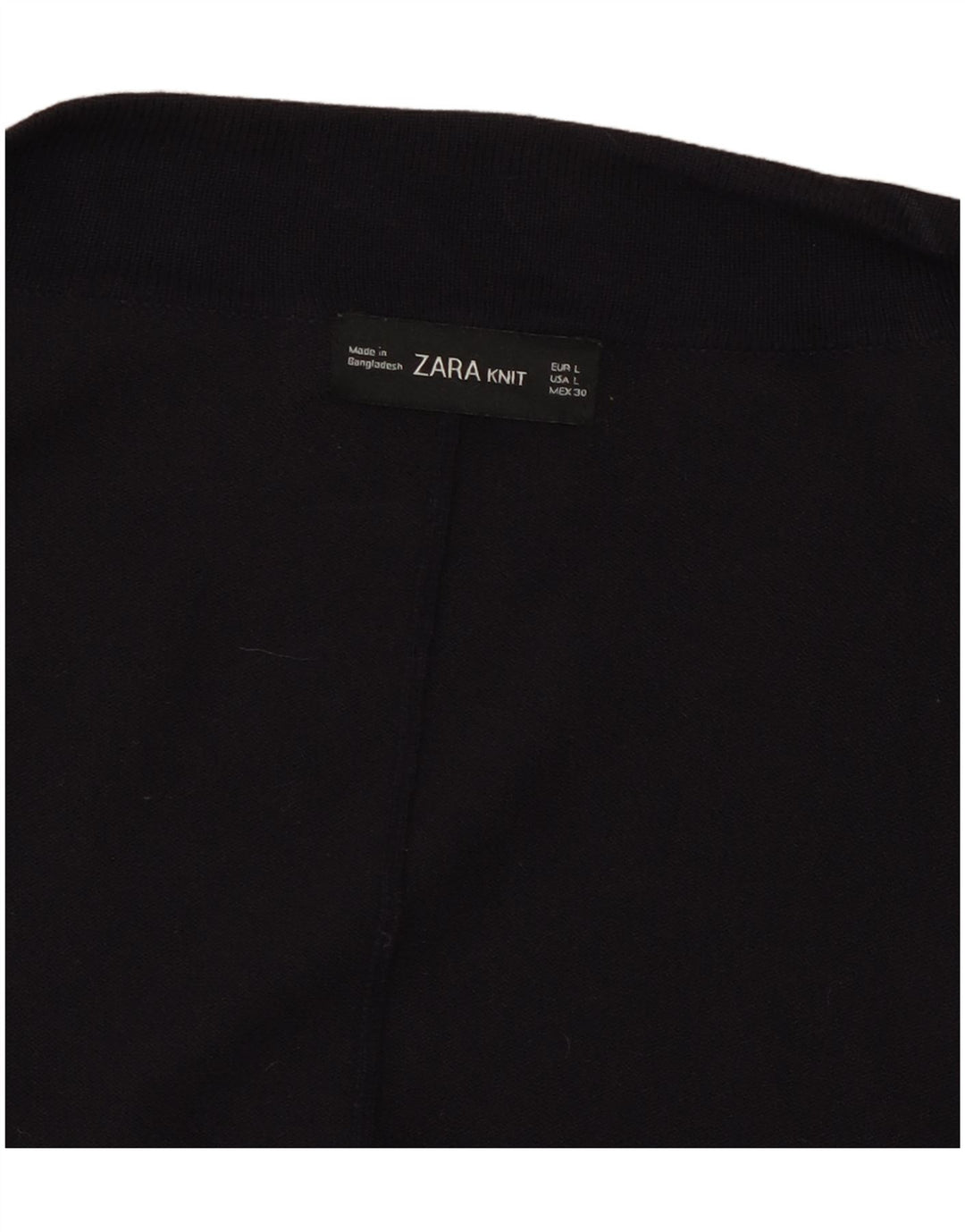 Zara ženski otvoreni kardigan pulover s 3/4 rukava UK 16 Veliki tamnoplavi