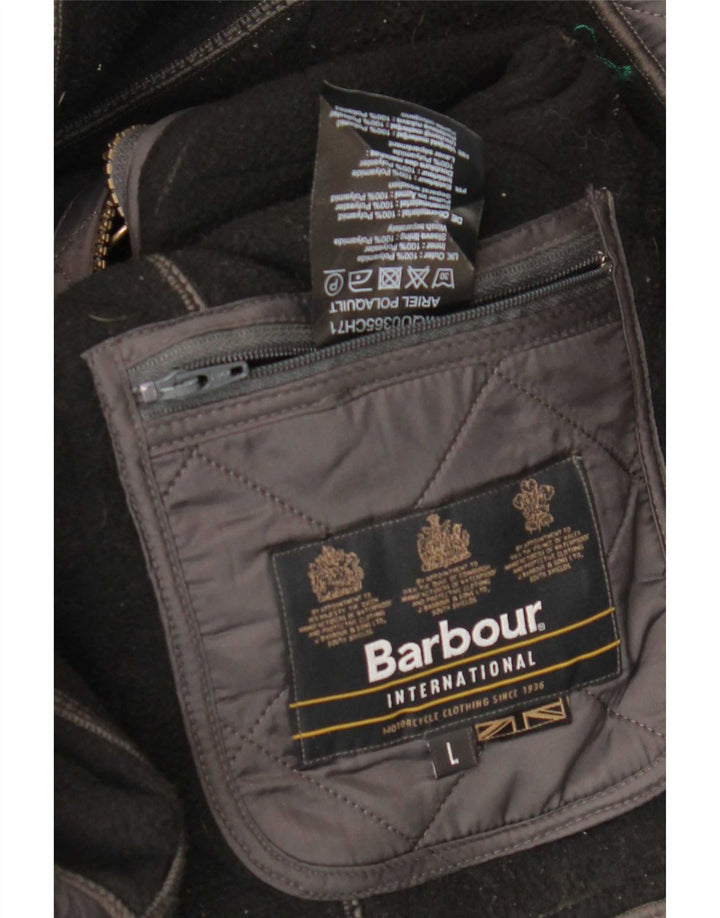 Barbour muška prošivena jakna UK 40 veliki sivi poliamid