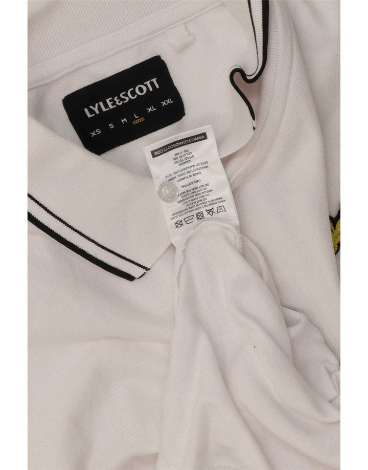 Lyle & Scott muška polo majica velika bijela pamučna