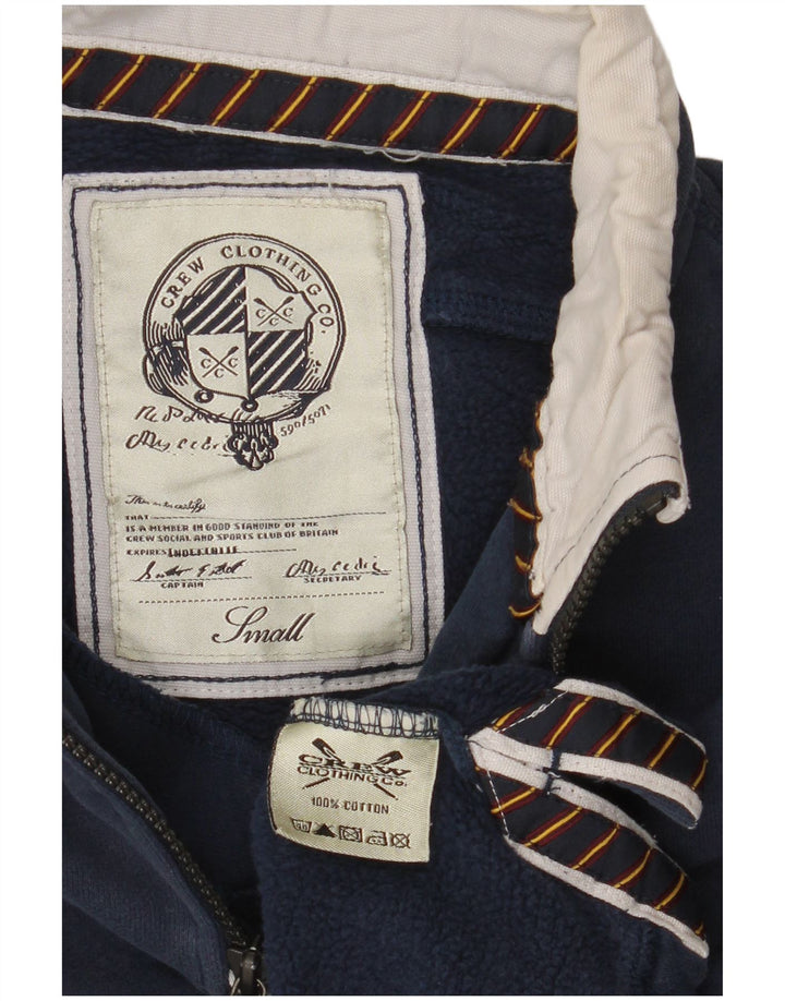 Crew Clothing Muška majica s izrezom s patentnim zatvaračem Mali tamnoplavi pamuk