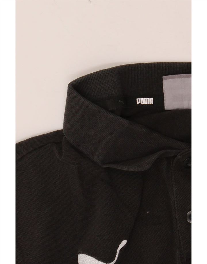 PUMA muška polo majica srednje crne pamučne boje