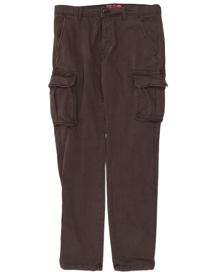 OVS Muške ravne kargo hlače IT 50 Large W34 L33 Sivi pamuk