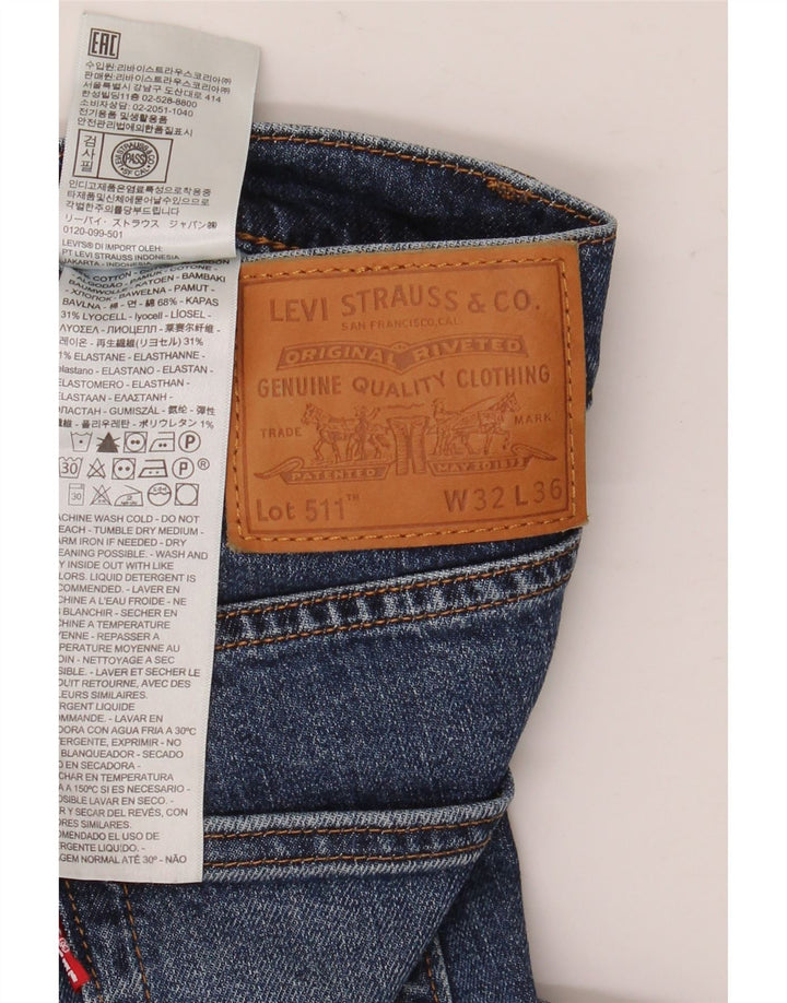 Levi's muške 511 uske traperice W32 L36 plavi pamuk