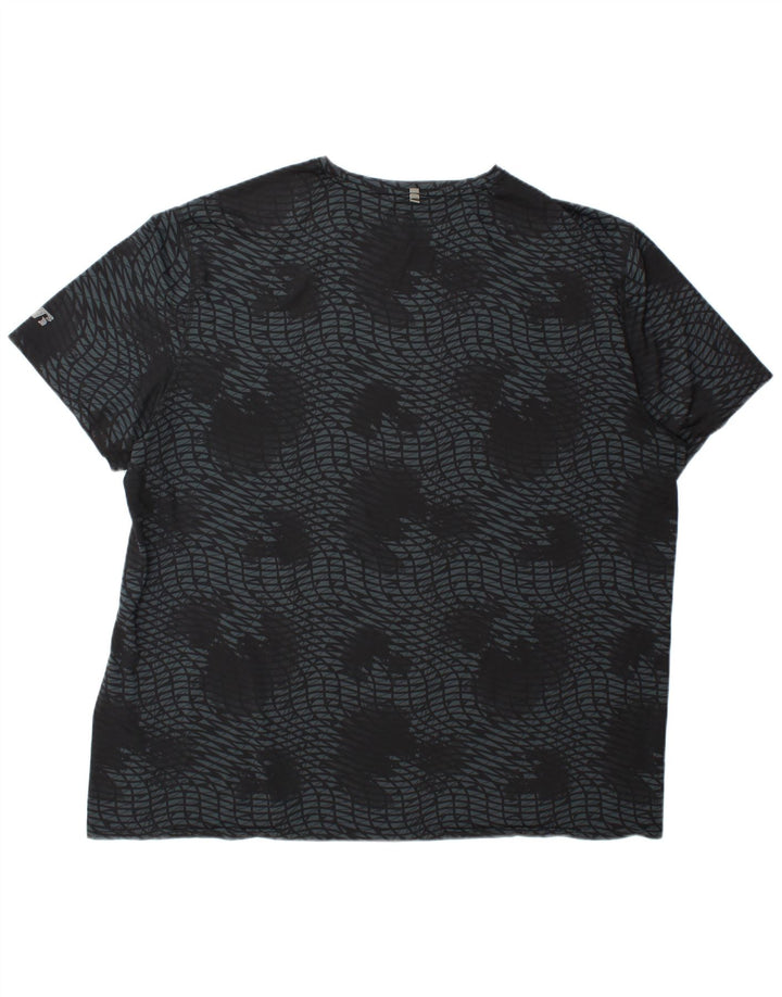 RUSSELL ATHLETIC Dri-Power majica kratkih rukava Top 2XL sivi geometrijski poliester