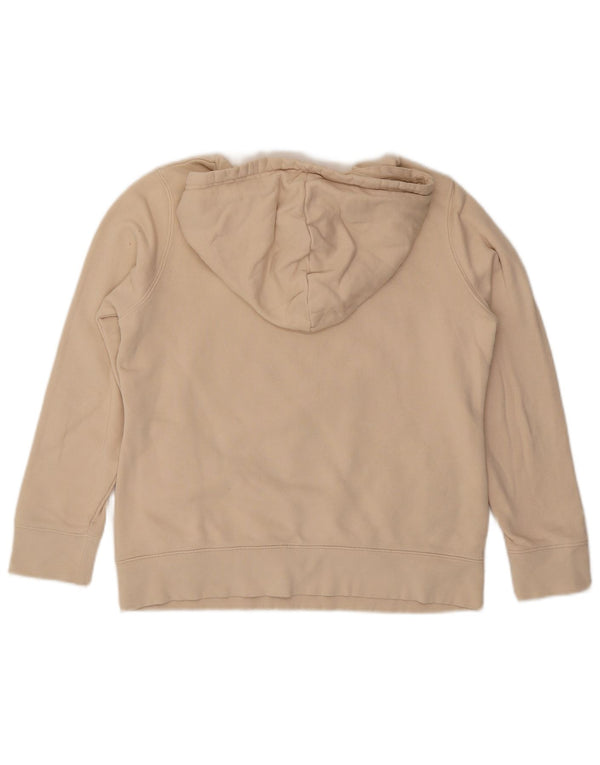 Adidas Ženska majica s kapuljačom s kapuljačom UK 8 Mala, bež pamuk