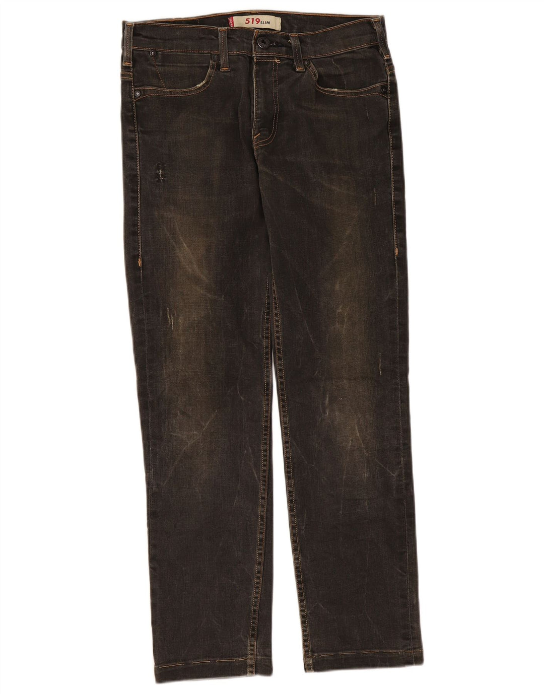 Levi's ženske 519 uske traperice W32 L28 crni pamuk