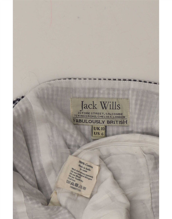 Jack Wills Regular ženski kombinezon bez rukava UK 10 mali plavi karirani pamuk