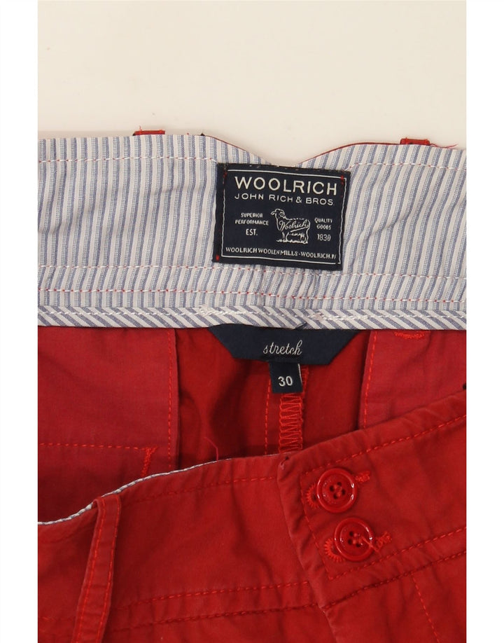 Woolrich ženske ravne chino hlače W30 L27 crvene